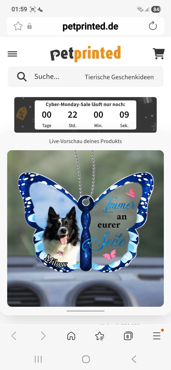 Customer photo review of Schutzengel - Individueller Rückspiegel Anhänger
