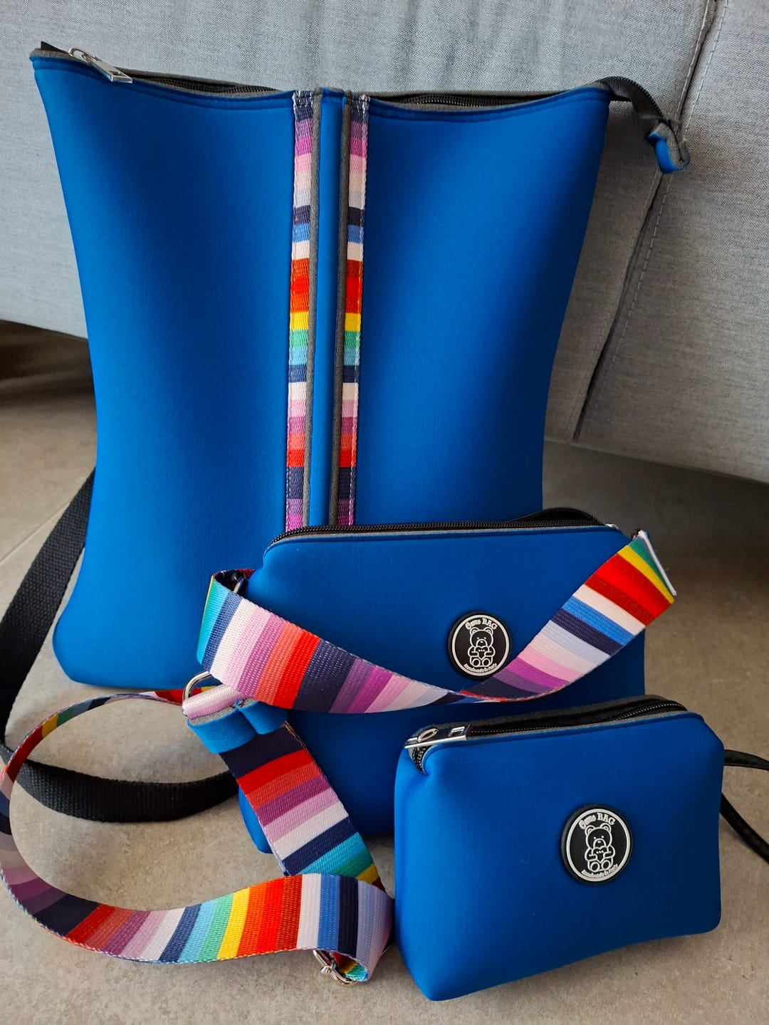 Customer photo review of TRIO | Zainetto + Pochette + Trousse