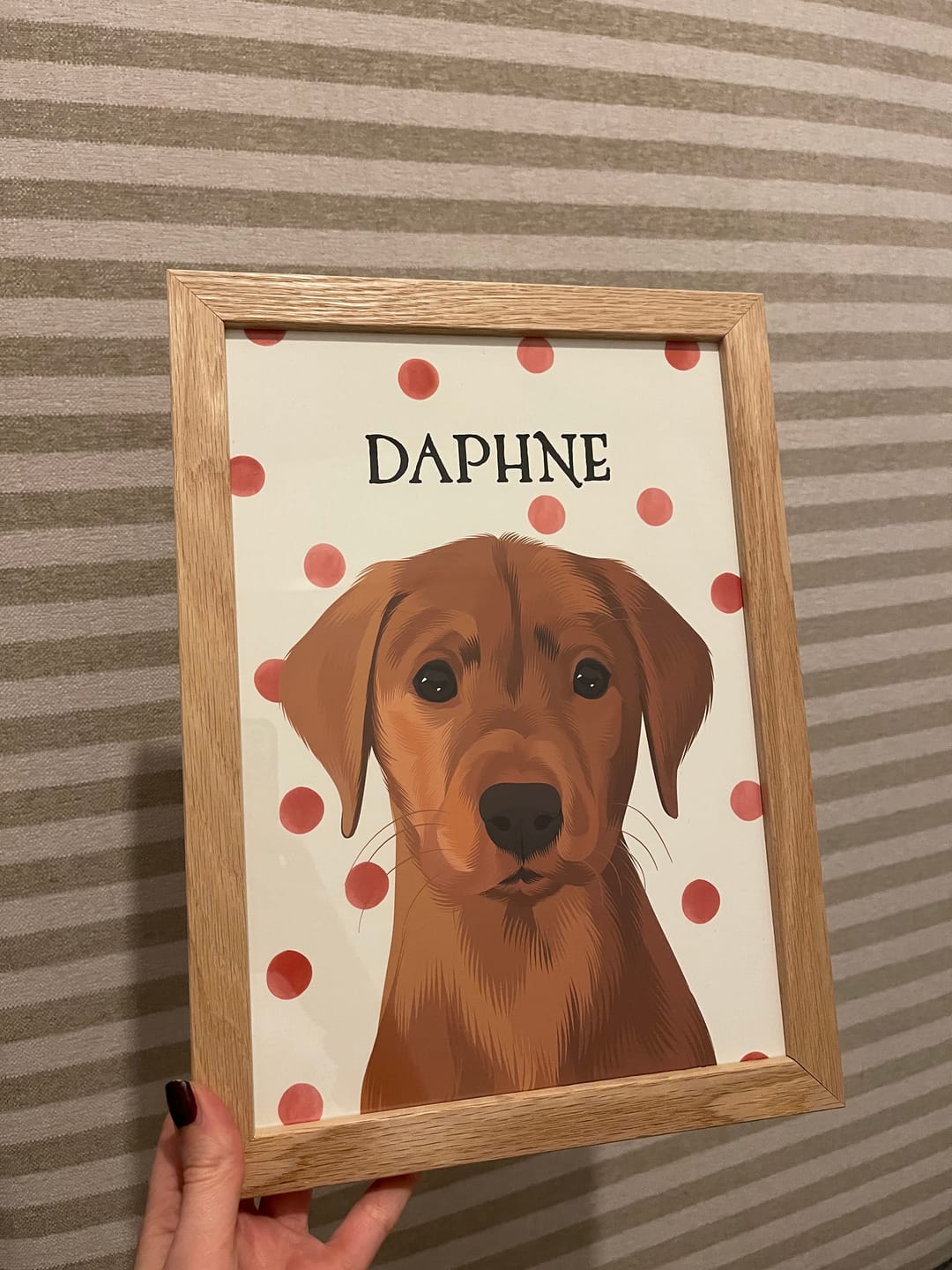Customer photo review of Custom Pet Portrait - Polka Dot ™ (NEW)