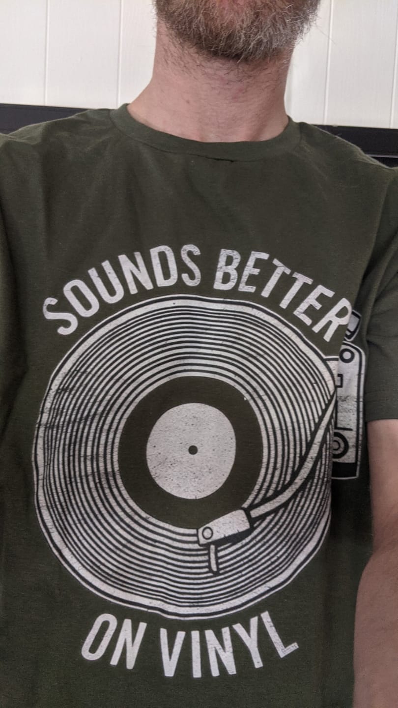 Customer photo review of Sounds Better T Shirt