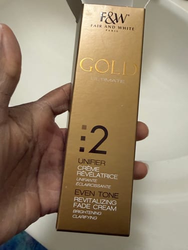Customer photo review of Fair And White 2: Gold Revitalizing Fade Cream 50ml / 1.7fl.oz