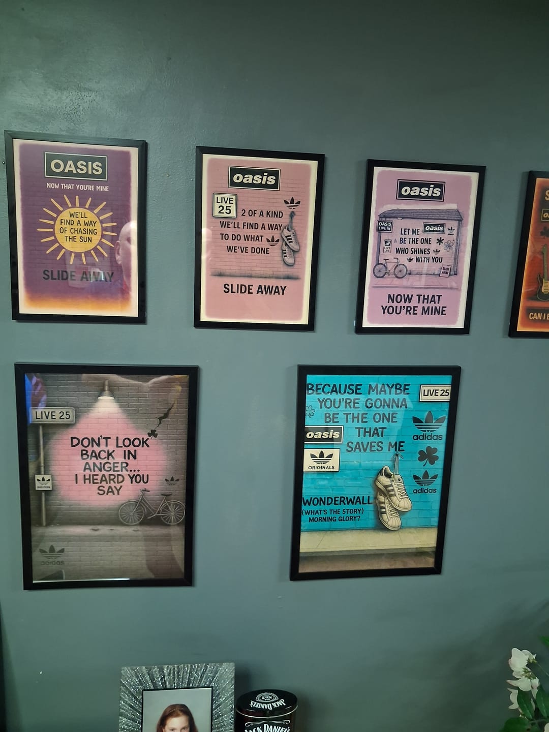Customer photo review of Don't Look Back In Anger - Oasis Inspired Graffiti Poster