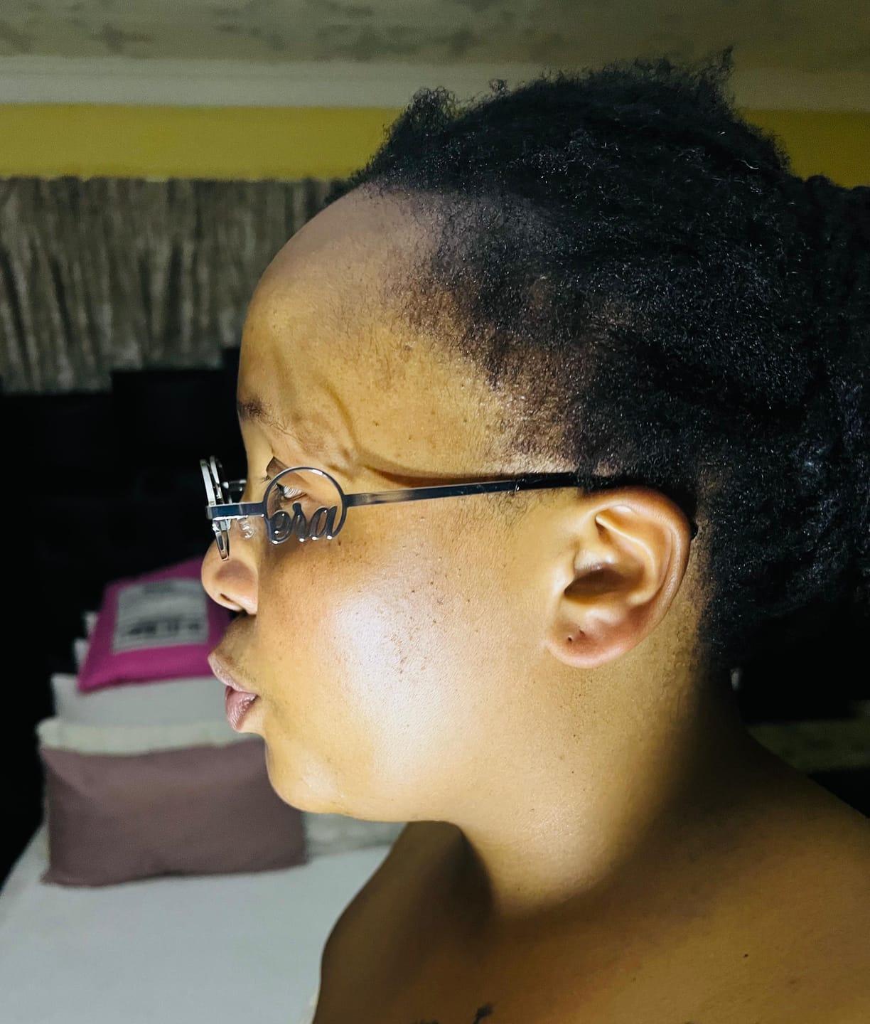 Customer photo review of Muse Logo Sunglasses – Silver Edition