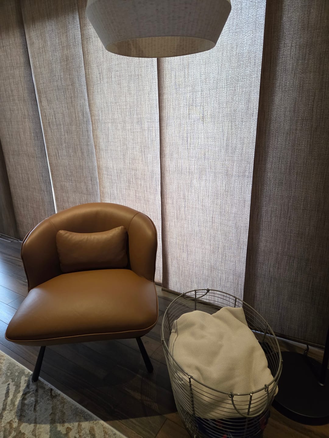 Customer photo review of Fancyoni leather modern Brown accent chair