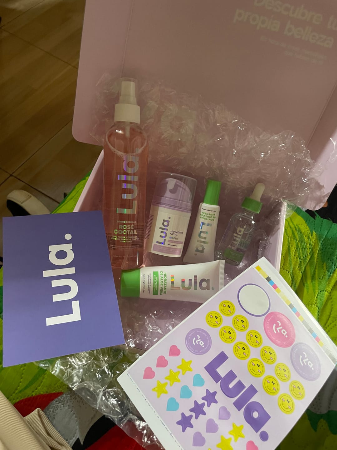 Customer photo review of Hidratante Facial de Aloe Vera