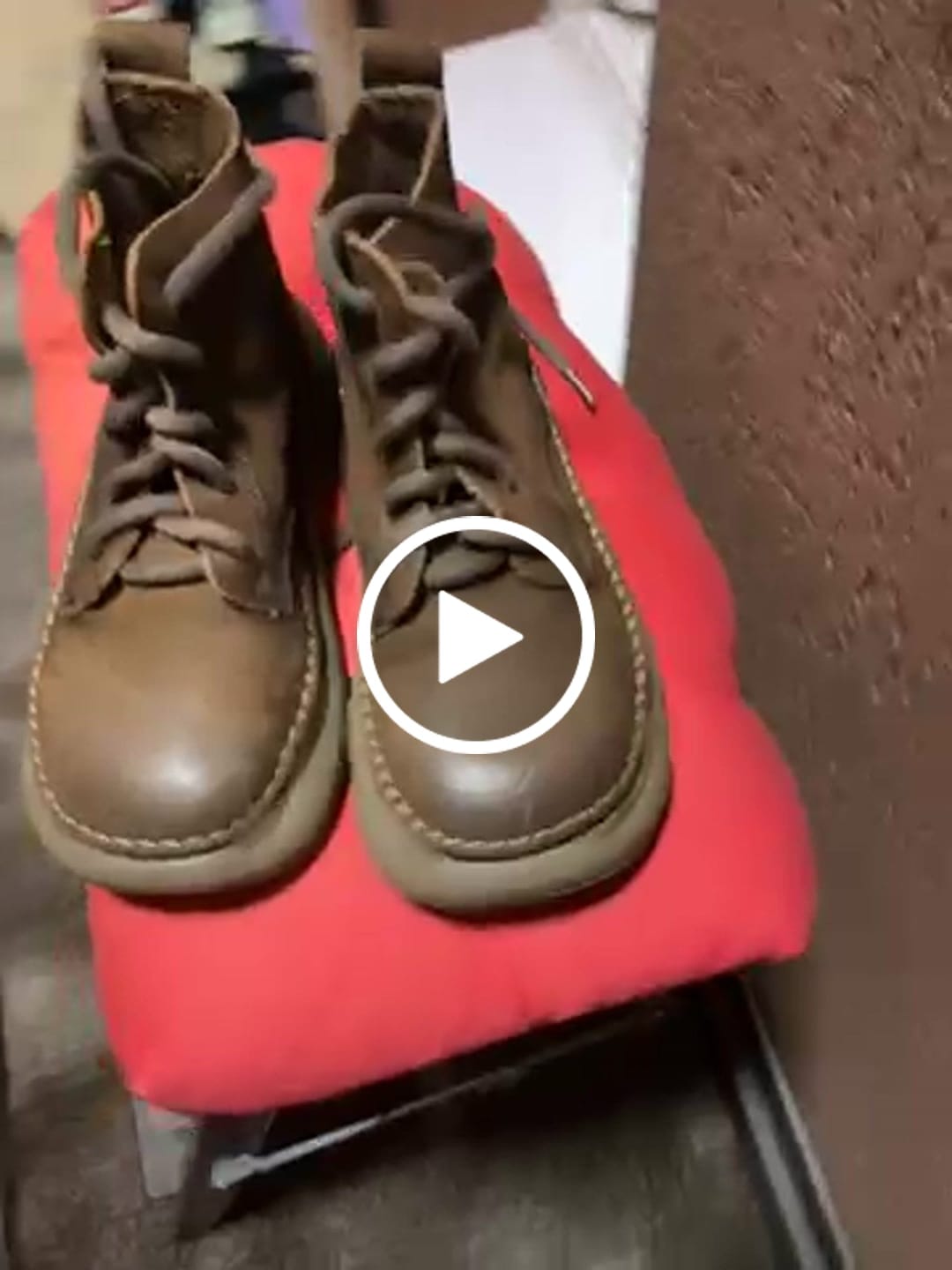 Customer video review of Women Winter Pure Color Genuine Leather Flat Boots