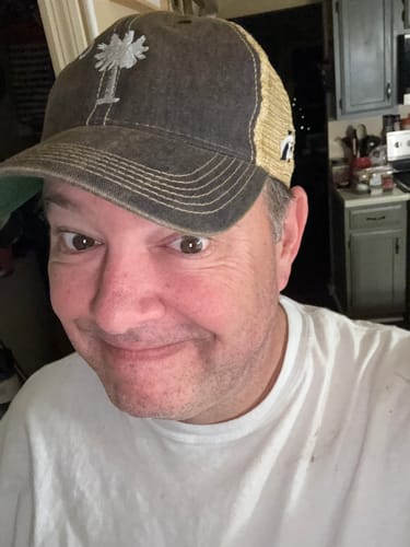Customer photo review of Legacy 1776 SC Palmetto Moon Relaxed Trucker Hat