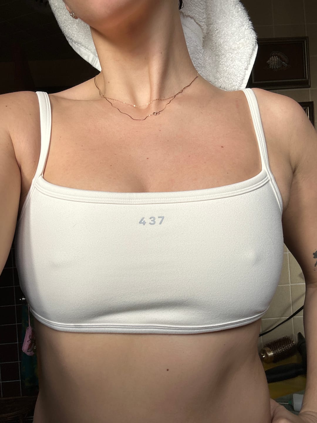 Customer photo review of The Micro Bra / Cream