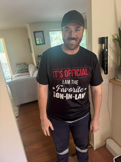 Customer photo review of I Am The Favorite Son-In-Law - Best Gift For Son-In-Law Classic T-Shirt
