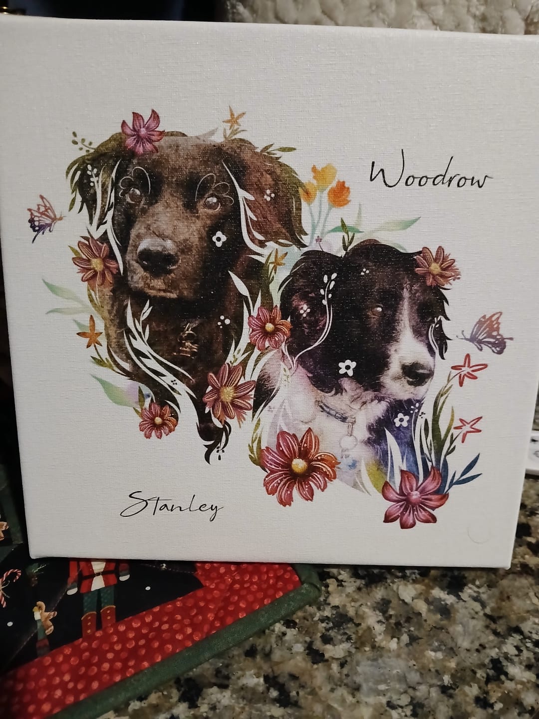 Customer photo review of Flowerpup Custom Pet Portrait (Humans too!)