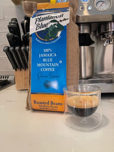 Customer photo review of 100% Jamaica Blue Mountain Premium Coffee (16 oz - medium roasted whole beans)