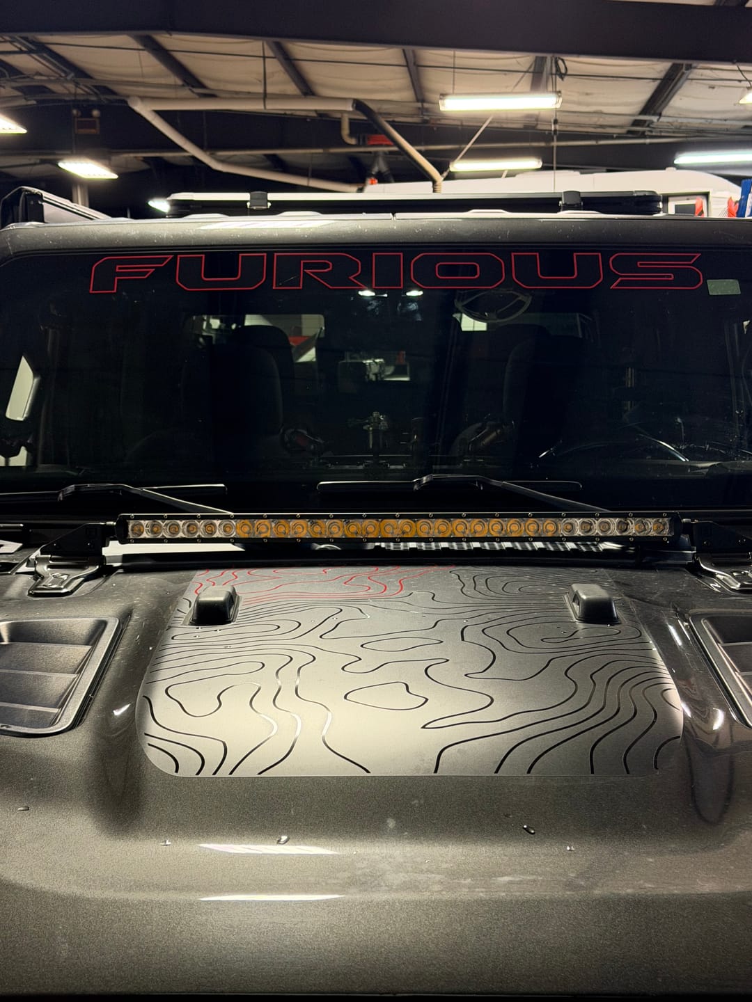 Customer photo review of Windshield Lettering