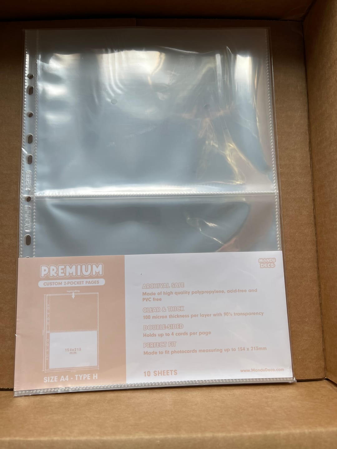 Customer photo review of CUSTOM A4 POCKET PAGES