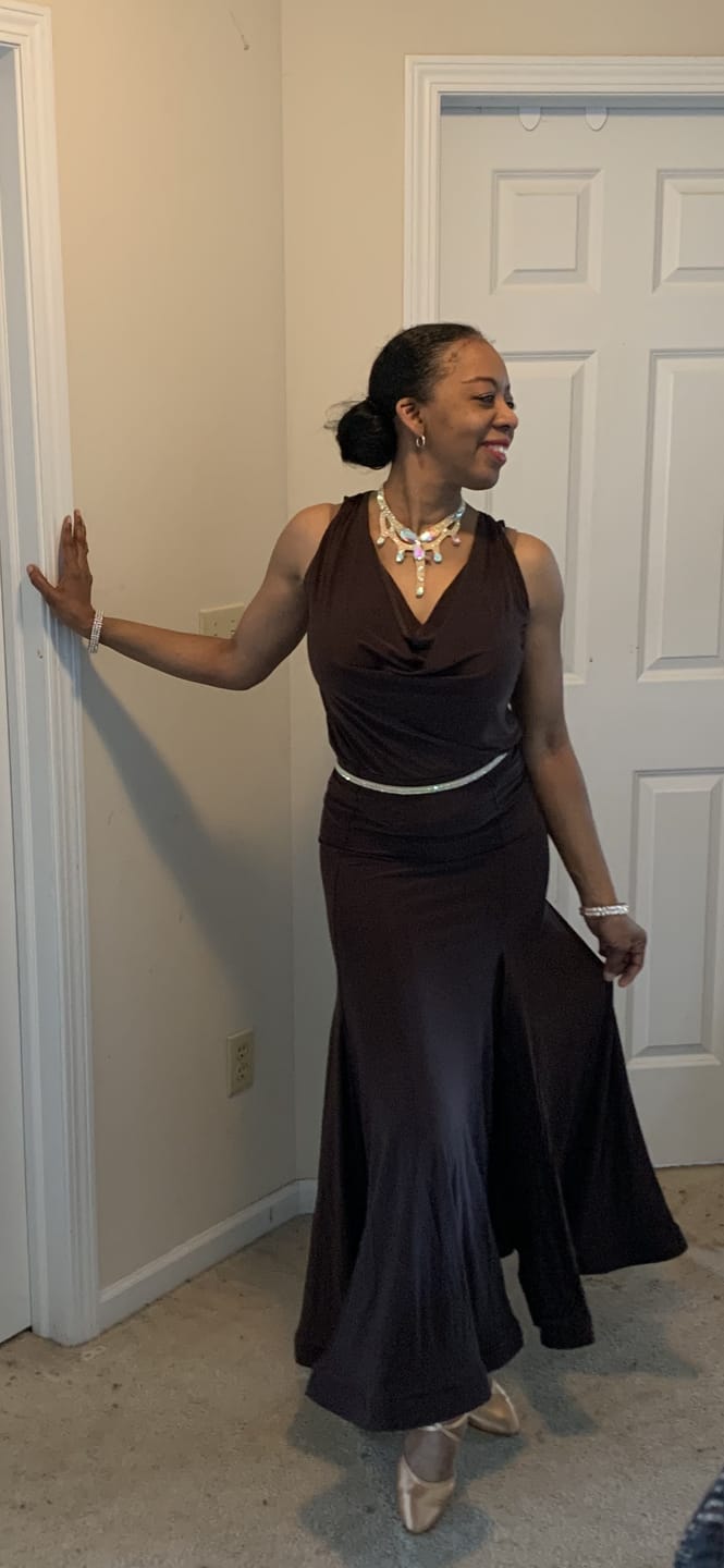 Customer photo review of Lara Tank Top - Chocolate