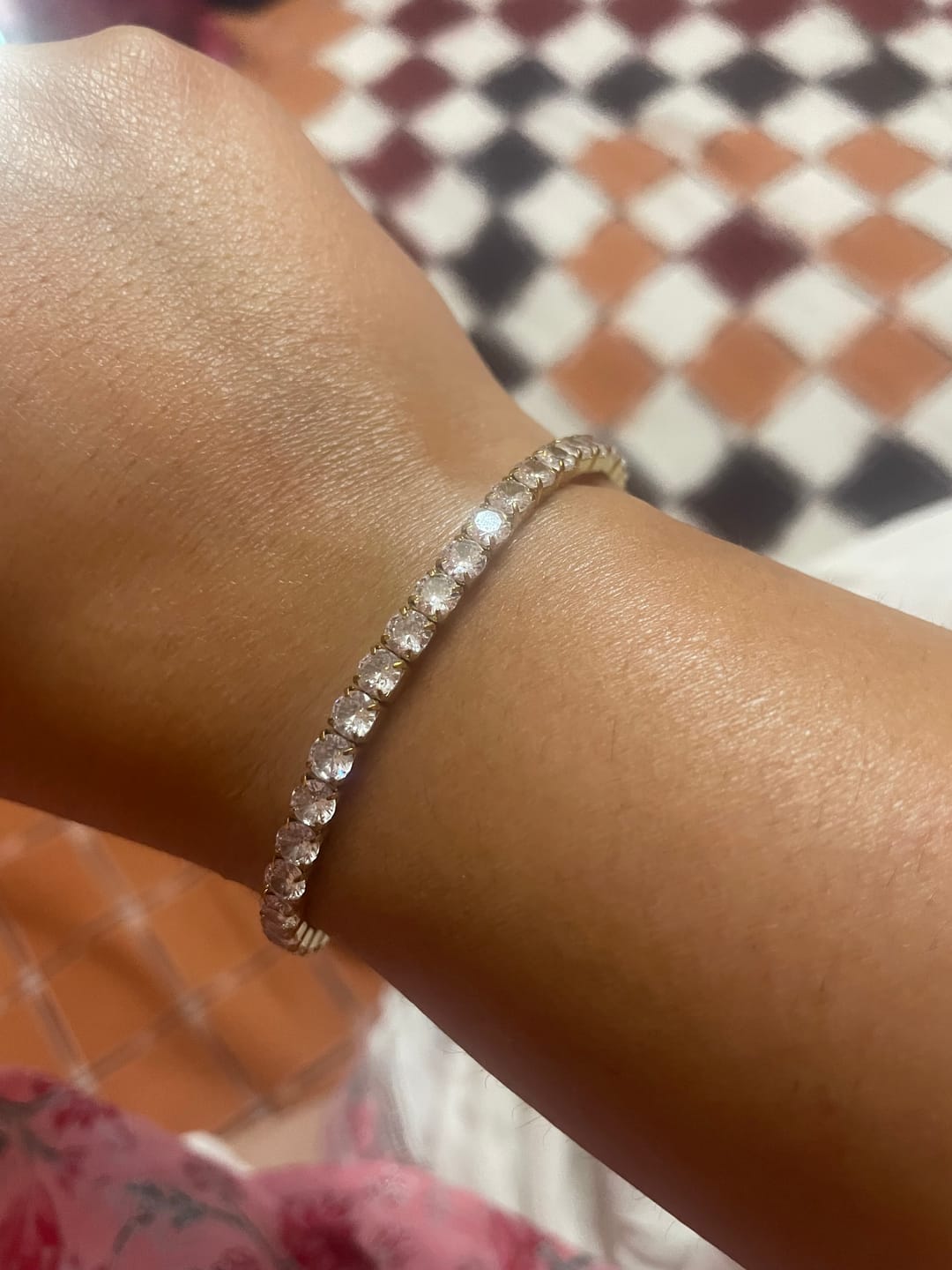 Customer photo review of Exquisite Gold Studded Bracelet