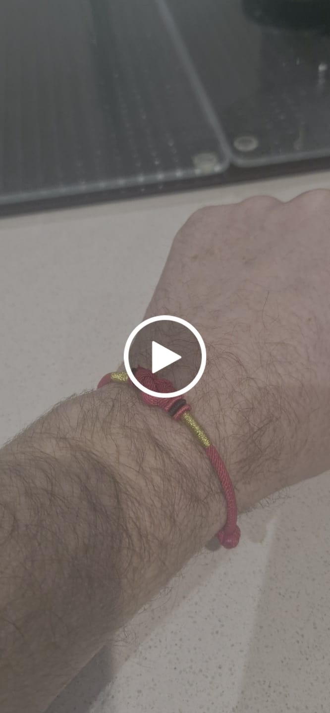 Customer video review of Buddha Stones Red String Jade Luck Fortune Knot Braided Couple Bracelet