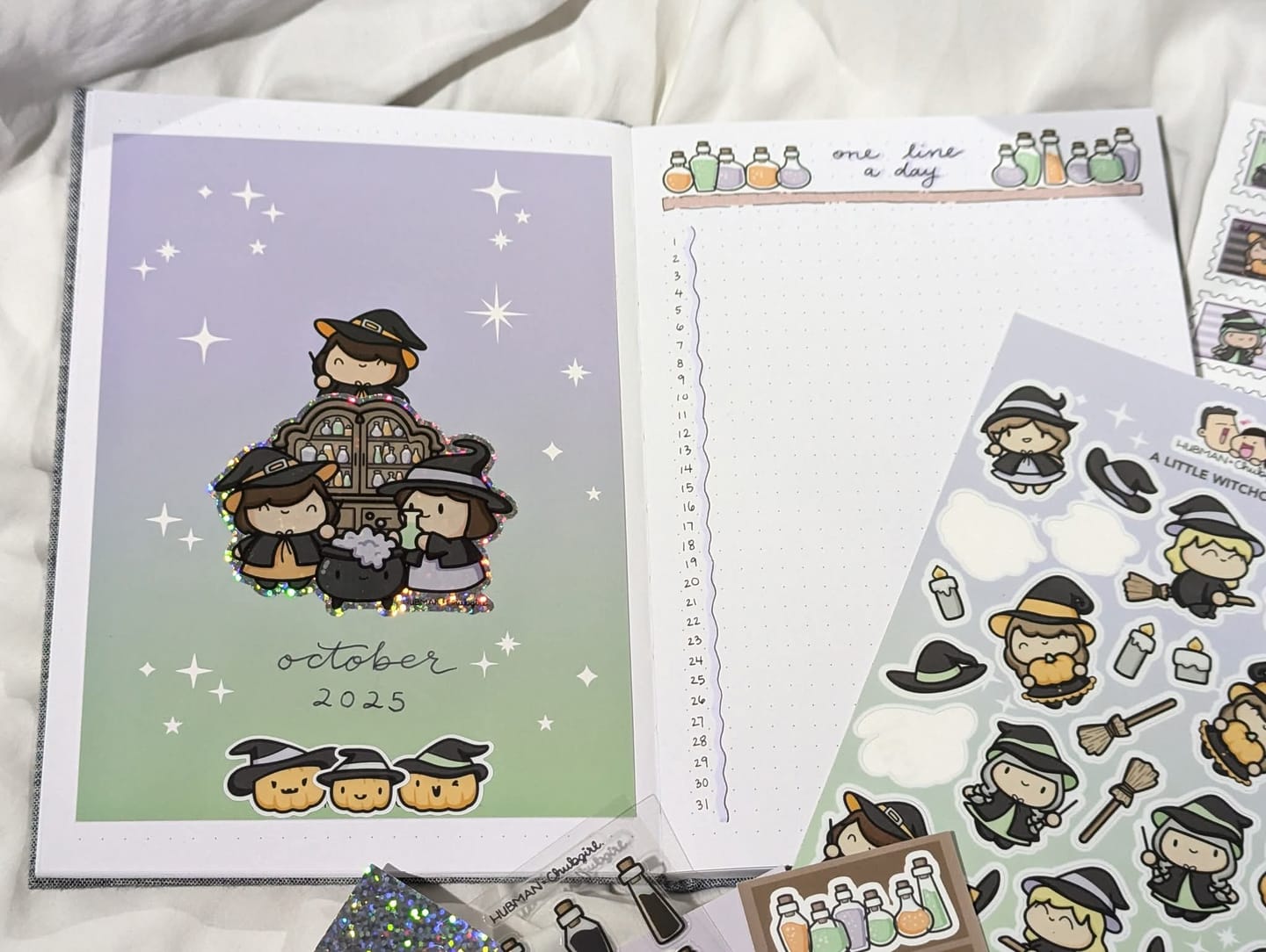 Customer photo review of Witches and Potions Variety Sticker Pack