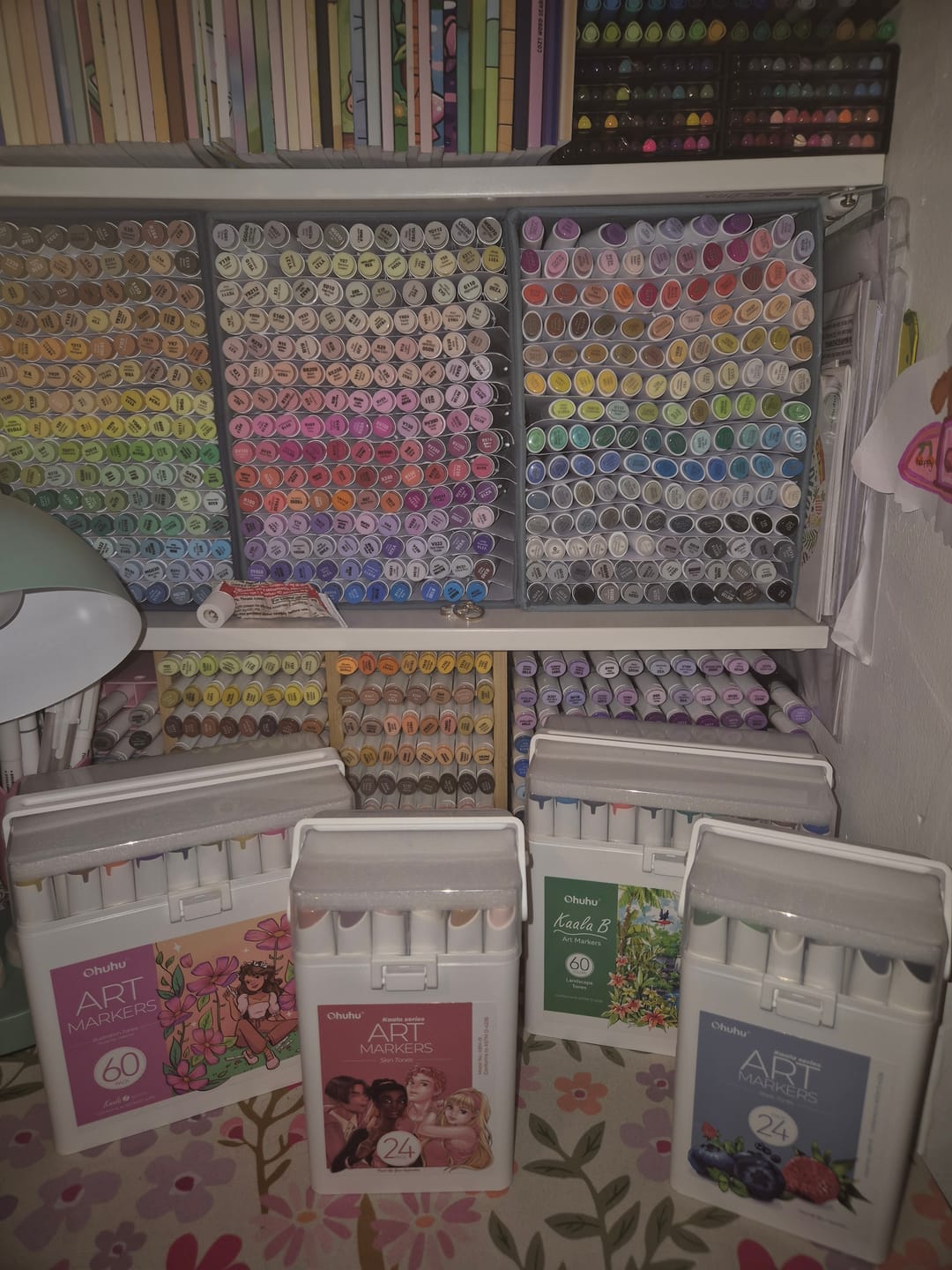 Customer photo review of Ohuhu Kaala Five Tones Slim Broad and Fine Dual Tips Alcohol Art Markers