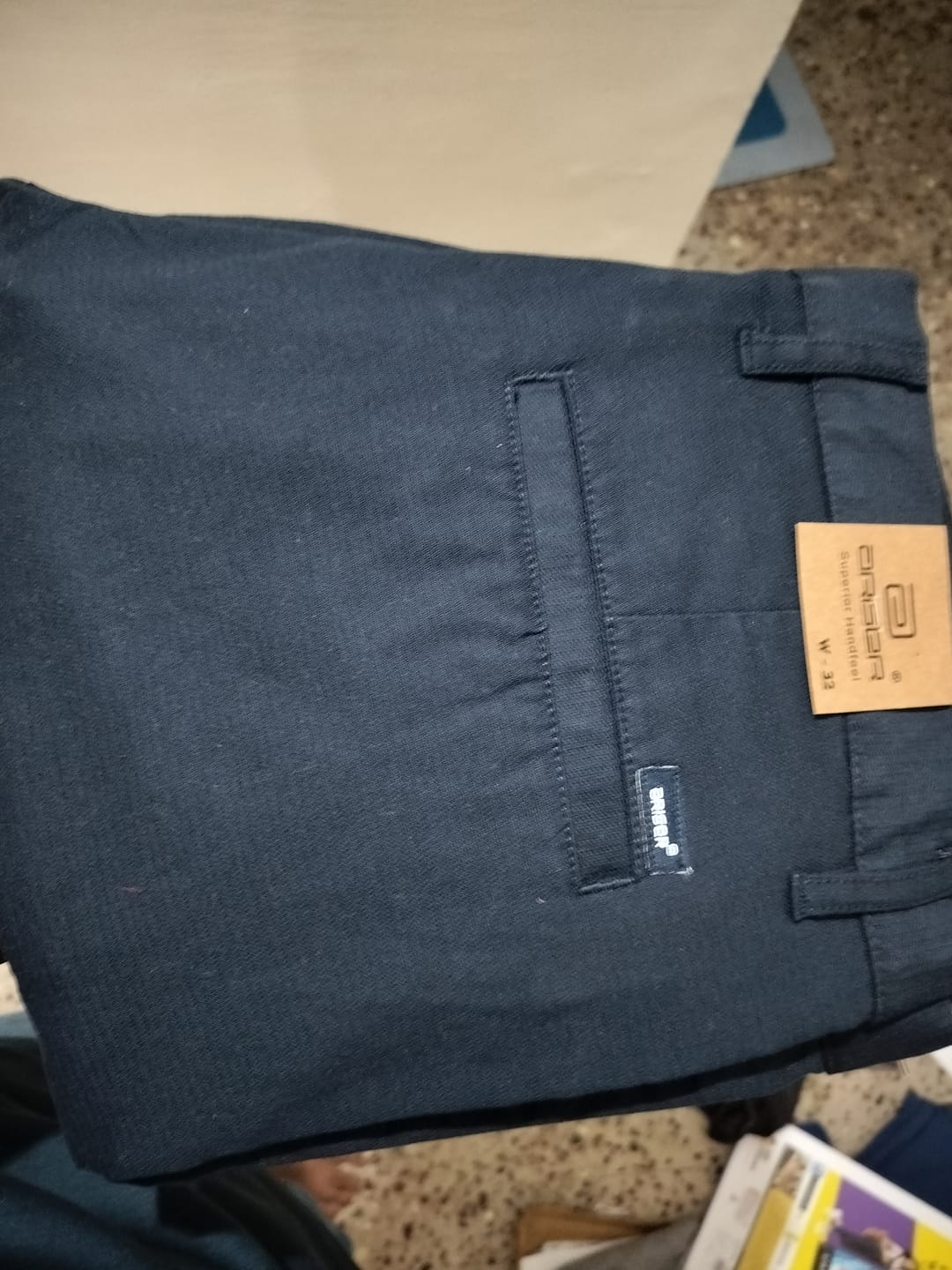 Customer photo review of Monaco - Night Blue Trouser For Men | Ariser