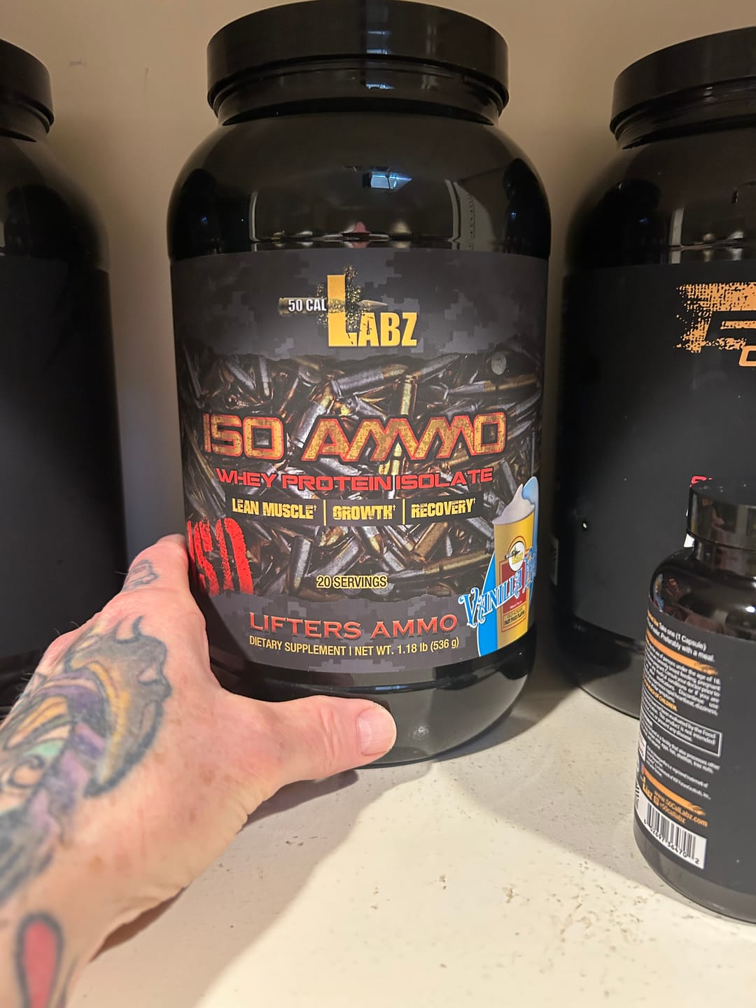 Customer photo review of Iso Ammo - Whey Protein Isolate