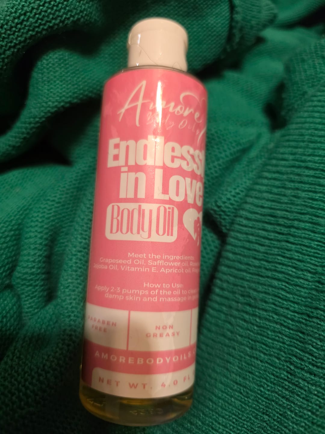Customer photo review of Endlessly in Love - Body Oil