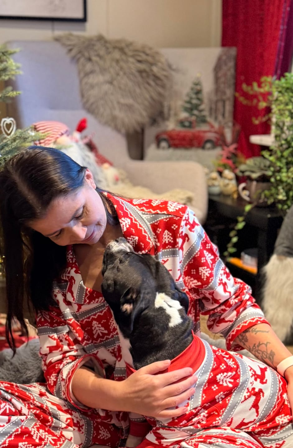 Customer photo review of Christmas Pajama Top - Winter Wonderland