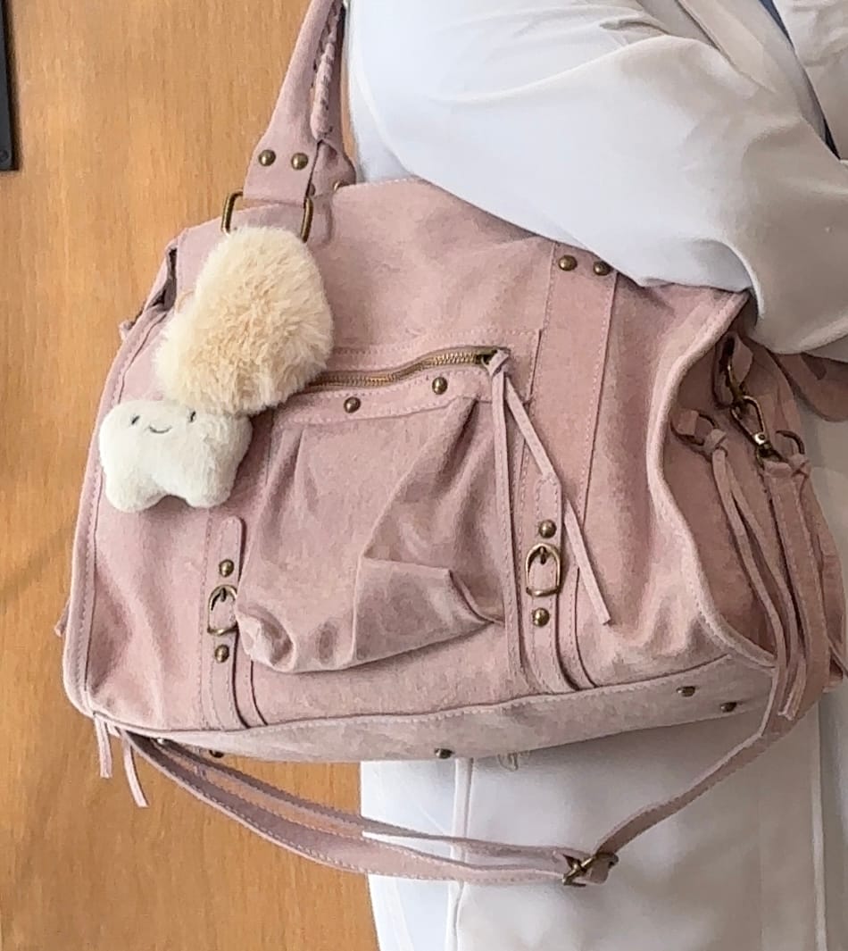 Customer photo review of It girl bag vanilla pink