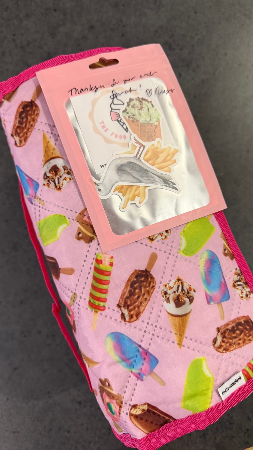 Customer photo review of 🍓 Aussie Ice Cream Picnic Mat