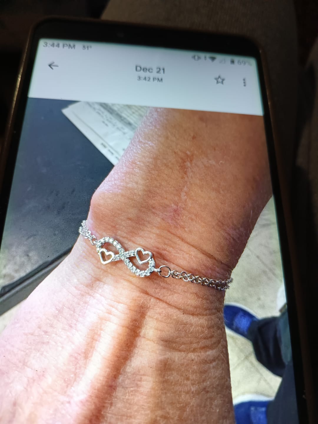 Customer photo review of My Beautiful Daughter " Always Keep Me in Your Heart " Love Mom