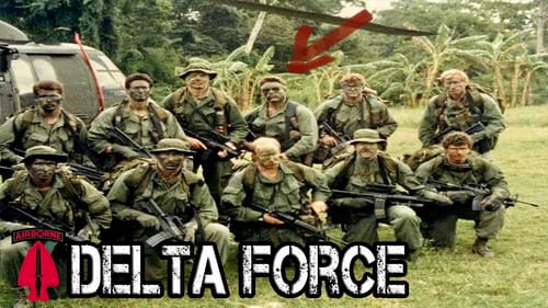 Reviewer's photo of a Delta Force unit posing in combat gear in a jungle.