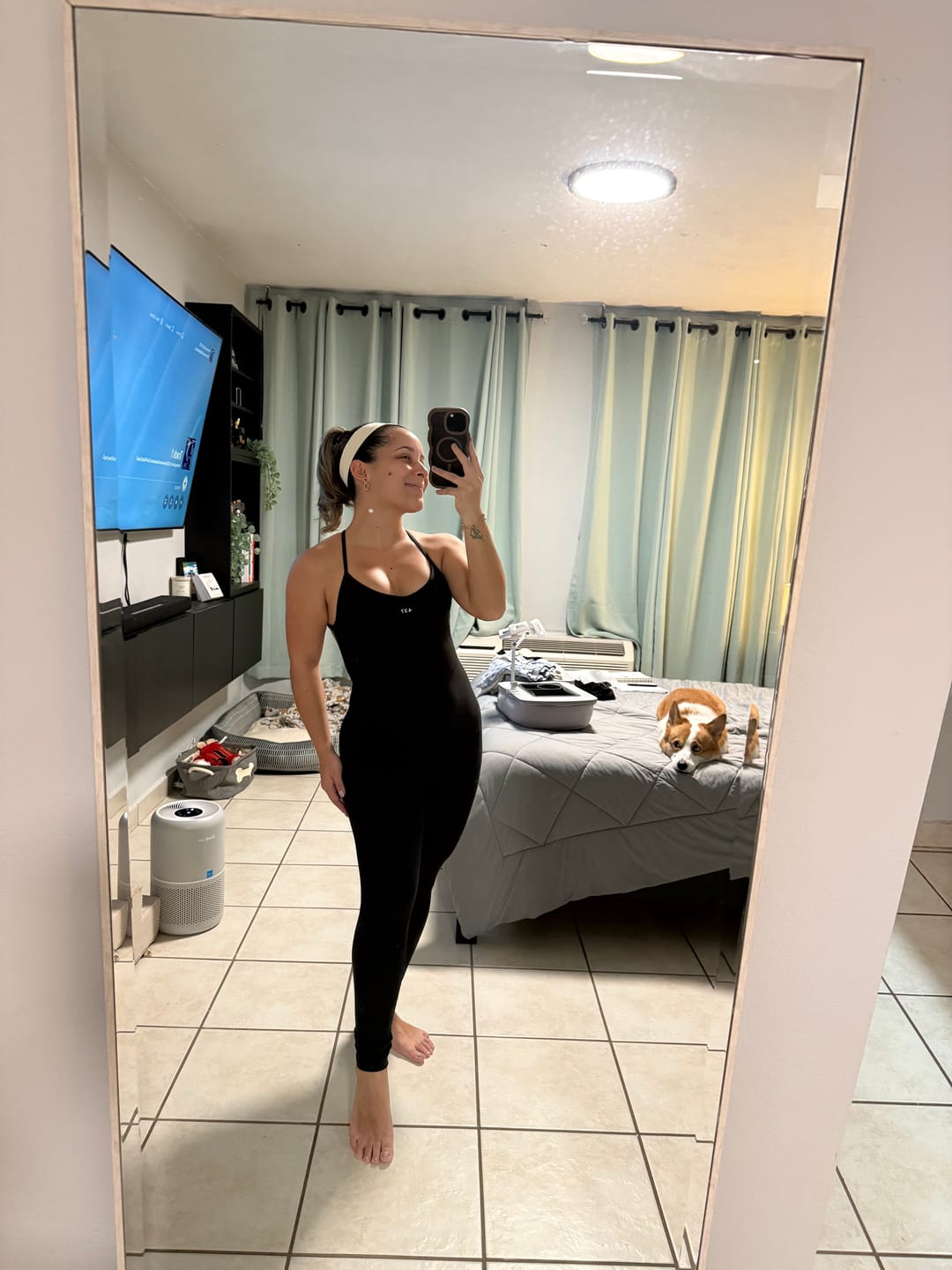 Customer photo review of The Bare Onesie / Black