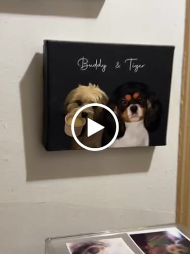 Customer video review of Pet Art Canvas Wrap