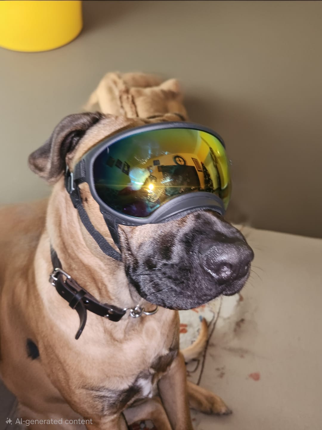 Customer photo review of Adjustable Dog Goggles (Doggles)