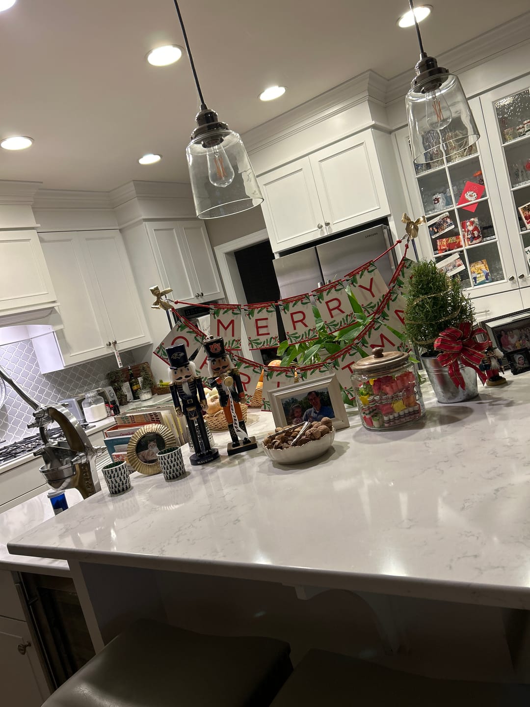 Customer photo review of Merry Christmas Banner