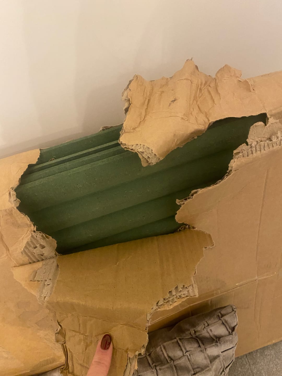Customer photo review of Paintable MDF Wall Panel 240cm x 60cm