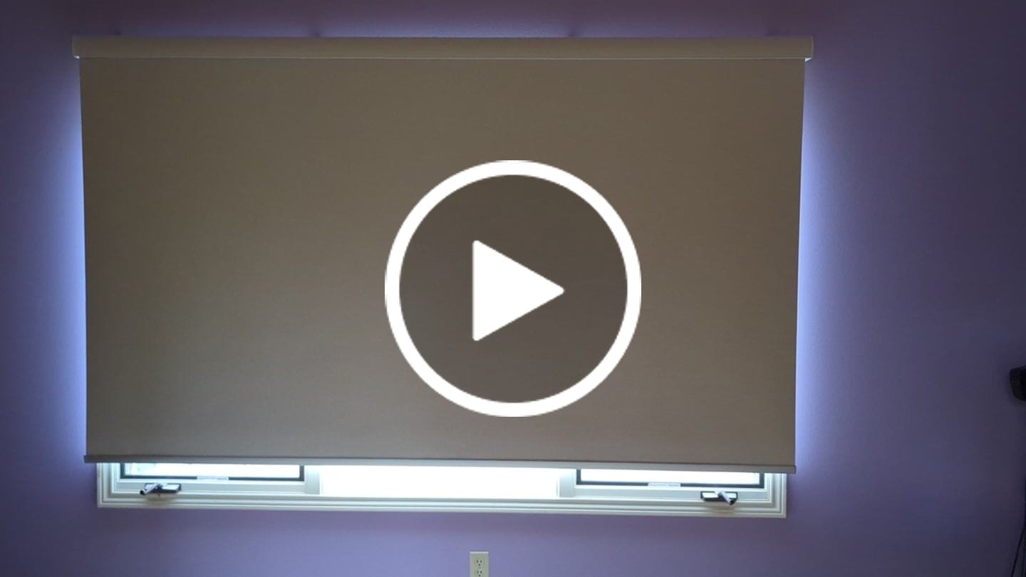 Customer video review of SmartWings Motorized Roller Shades 100% Blackout Safari