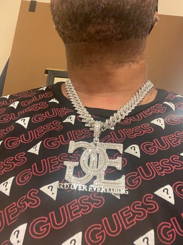 Customer photo review of God Over Everything Pendant