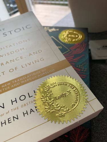Customer photo review of 50 Golden Seal Sticker