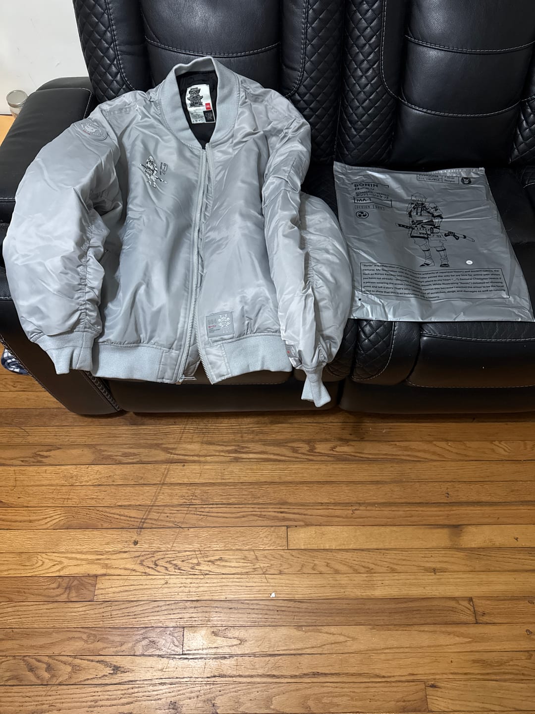 Customer photo review of Ronin MA-1  Bomber Jacket (Slim Fit)