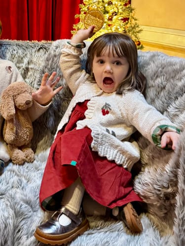 Customer photo review of Hazelnut Reversible Corduroy Pocket Dress