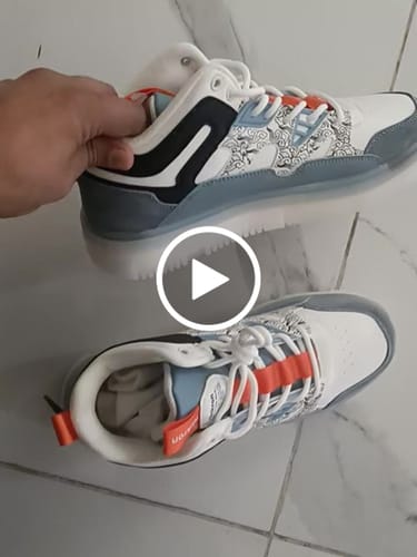 Customer video review of Street Skate 2.0 Blue Mid Top Premium Flat Sole Sneakers