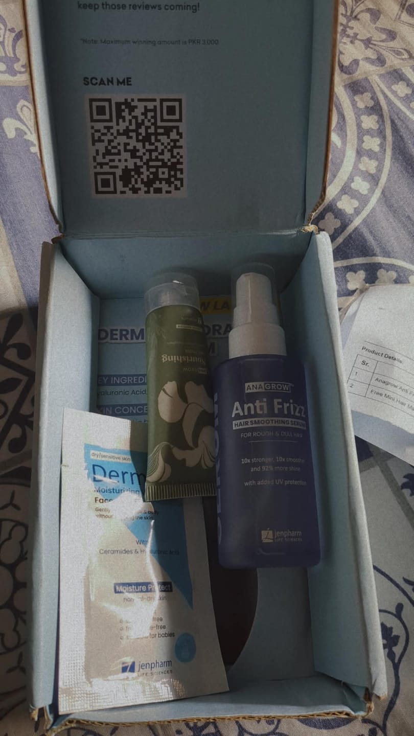 Customer photo review of Anagrow Anti Frizz Hair Serum