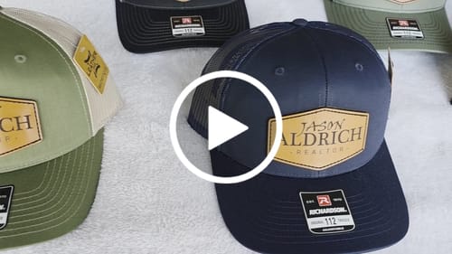 Customer video review of Richardson 112 Genuine Leather Patch Hats Laser Engraved