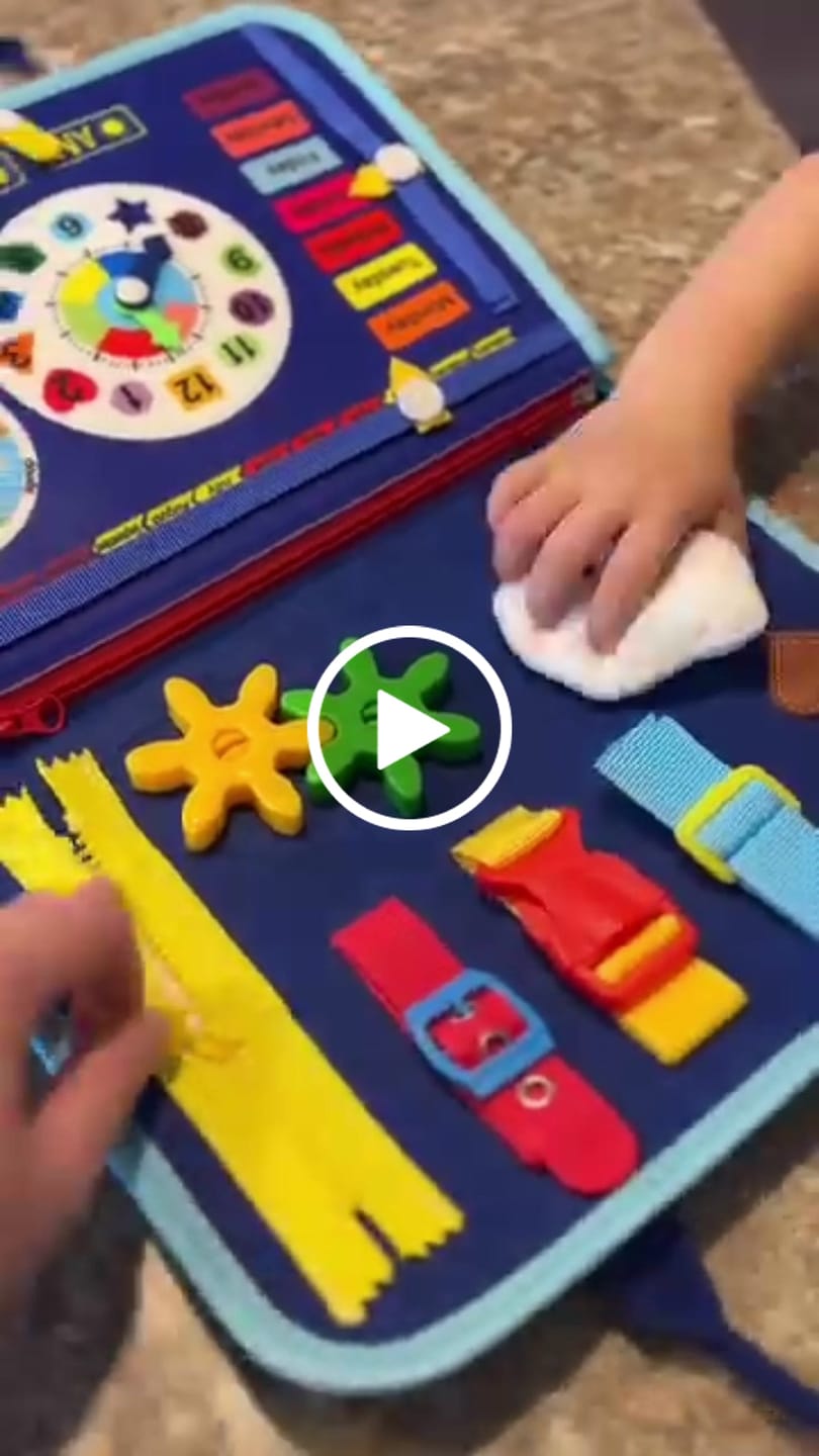 Customer video review of Kiddora™ Montessori Aktivite Çantası | Busy Book | 8’i 1 Arada