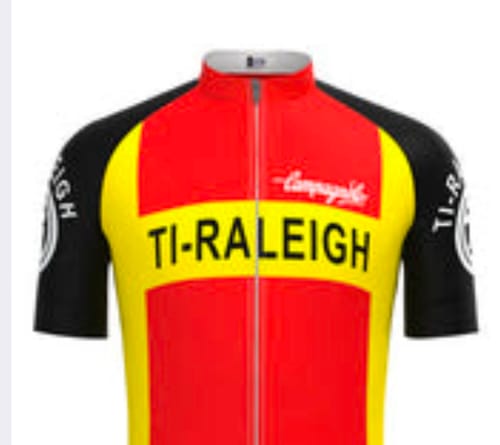 Customer photo review of TI-Raleigh Red-Yellow Retro Short sleeves Jersey