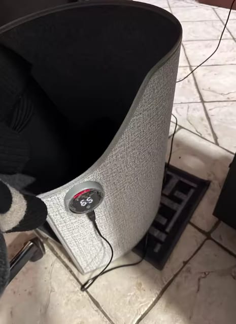 Customer photo review of Foldable Leg&Foot Warmer