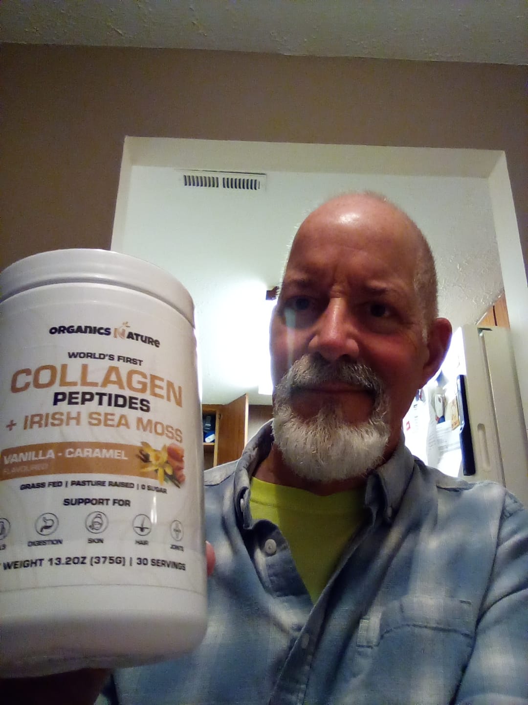 Customer photo review of Vanilla-Caramel Collagen Sea Moss