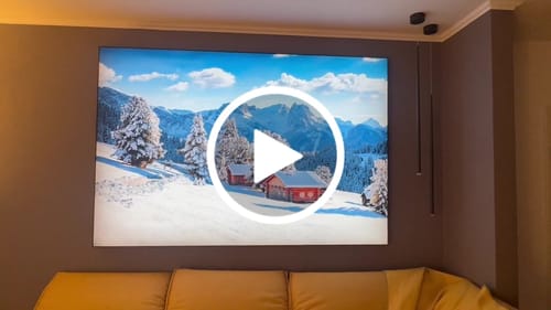 Customer video review of Wechselmotiv | Winteridylle in den Bergen | Querformat