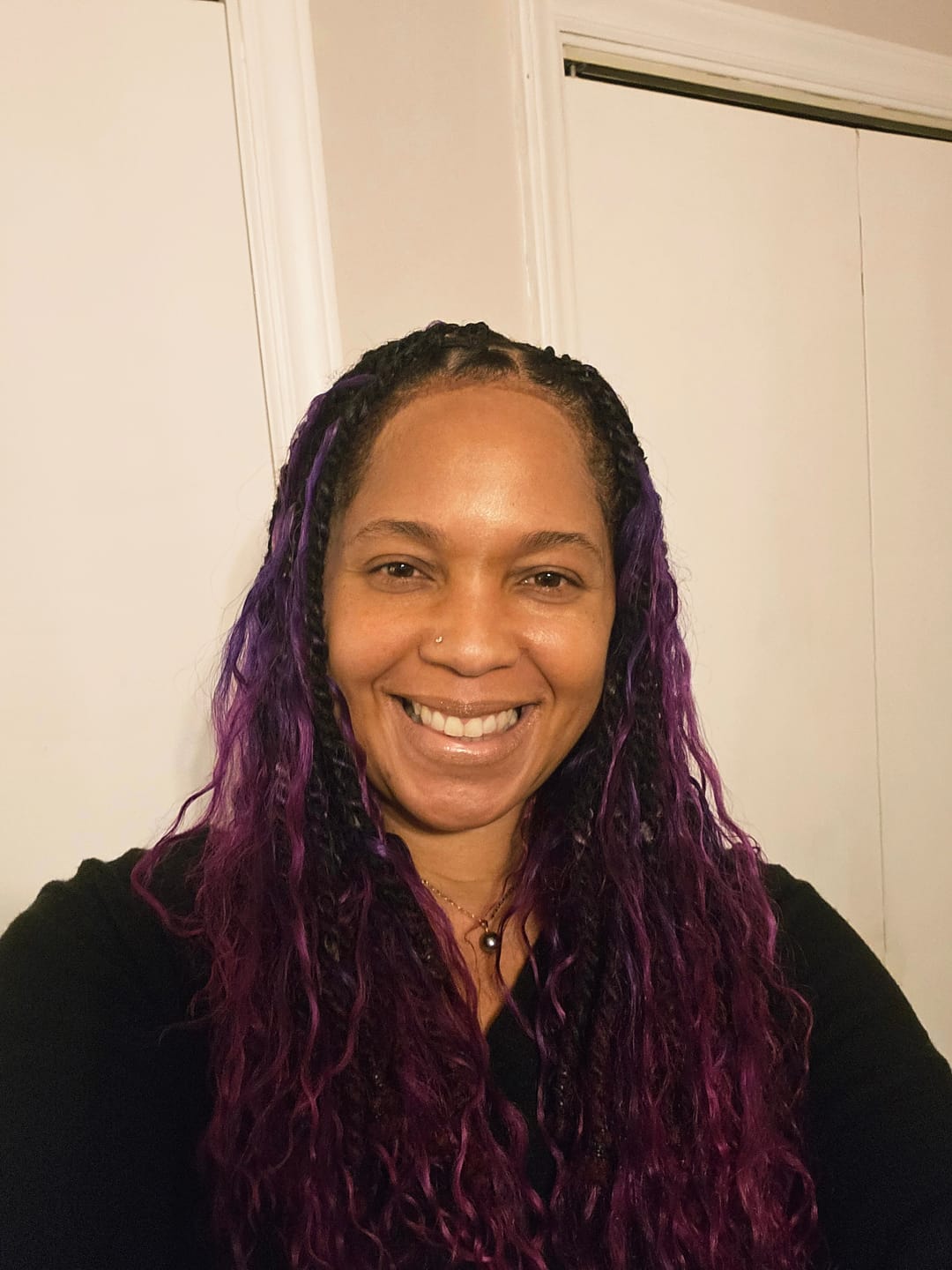Customer photo review of #613 Blonde Deep Wave Bulk Hair Extensions for Braiding