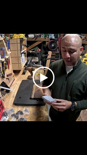 Customer video review of Cutting Board Corner Feet Drilling Jig